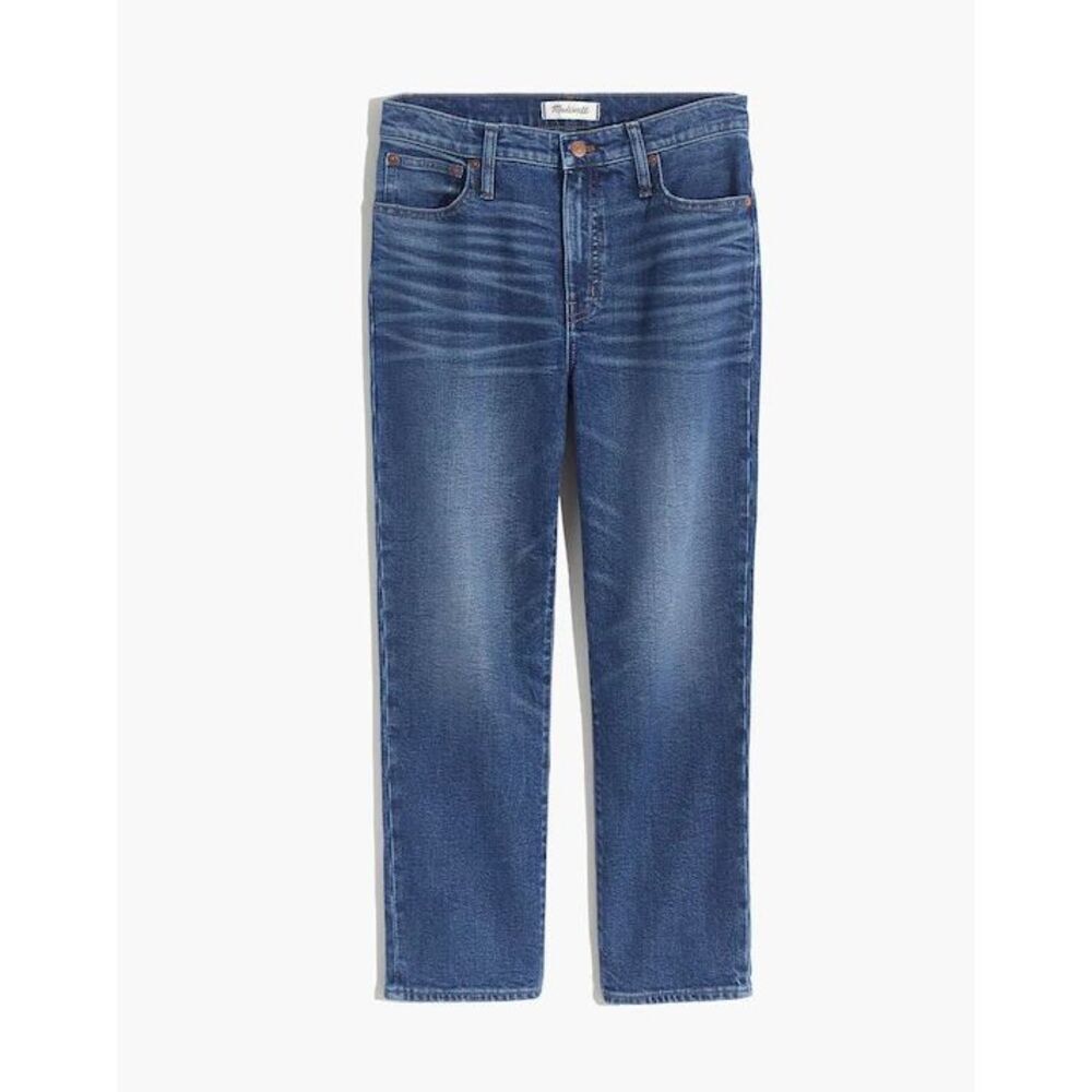 Madewell Jeans Mid-Rise Classic Straight Blue Carsondale Wash 30